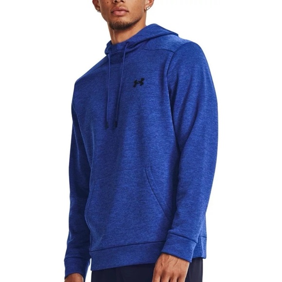 NEW Under Armour Men's Armour Fleece Twist Hoodie Blue - Picture 1 of 3